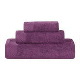 Basketweave Egyptian Cotton Solid 3 Piece Assorted Towel Set