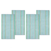 Cotton Oversized Striped 4 Piece Beach Towel Set