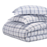 Plaid Flannel Cotton Classic Modern Farmhouse Duvet Cover Set