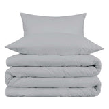 1000 Thread Count Cotton Blend Solid 3 Piece Duvet Cover Set
