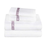 1000 Thread Count Egyptian Cotton Sateen Embroidered Sheet Set