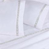 1000 Thread Count Egyptian Cotton Sateen Embroidered Sheet Set
