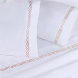 1000 Thread Count Egyptian Cotton Sateen Embroidered Sheet Set