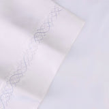 1000 Thread Count Egyptian Cotton Sateen Embroidered Sheet Set