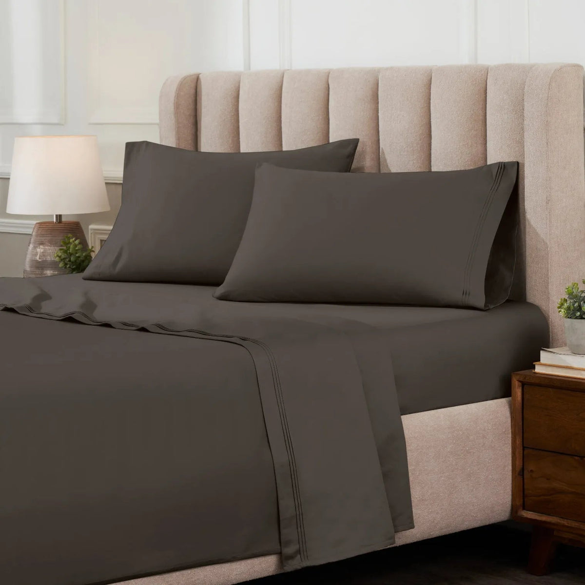1000 Thread Count Egyptian Cotton Sateen Extra-Deep Sheet Set