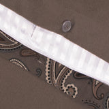100% Cotton Flannel Paisley Luxury Duvet Cover Set
