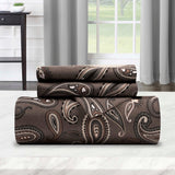 100% Cotton Flannel Paisley Luxury Duvet Cover Set