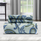 100% Cotton Flannel Paisley Luxury Duvet Cover Set