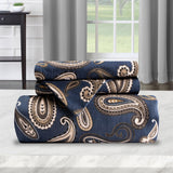 100% Cotton Flannel Paisley Luxury Duvet Cover Set