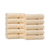 Heritage Egyptian Cotton Plush Absorbent Face Towel Washcloth Set of 10