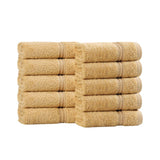 Heritage Egyptian Cotton Plush Absorbent Face Towel Washcloth Set of 10