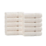Heritage Egyptian Cotton Plush Absorbent Face Towel Washcloth Set of 10