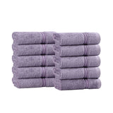 Heritage Egyptian Cotton Plush Absorbent Face Towel Washcloth Set of 10