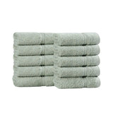 Heritage Egyptian Cotton Plush Absorbent Face Towel Washcloth Set of 10
