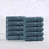 Heritage Egyptian Cotton Plush Absorbent Face Towel Washcloth Set of 10