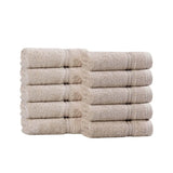 Heritage Egyptian Cotton Plush Absorbent Face Towel Washcloth Set of 10