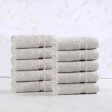 Heritage Egyptian Cotton Plush Absorbent Face Towel Washcloth Set of 10