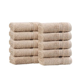 Heritage Egyptian Cotton Plush Absorbent Face Towel Washcloth Set of 10