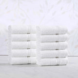 Heritage Egyptian Cotton Plush Absorbent Face Towel Washcloth Set of 10