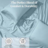 1200 Thread Count Cotton Blend 2 Piece Solid Pillowcase Set