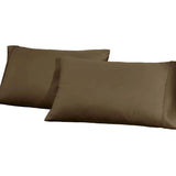 1200 Thread Count Cotton Blend 2 Piece Solid Pillowcase Set