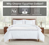 1200 Thread Count Egyptian Cotton Embroidered Duvet Cover Set