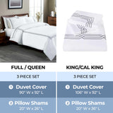 1200 Thread Count Egyptian Cotton Embroidered Duvet Cover Set