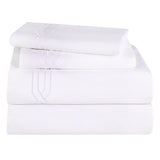 1200 Thread Count Egyptian Cotton Sateen Embroidered Sheet Set