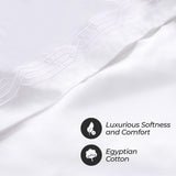1200 Thread Count Egyptian Cotton Sateen Embroidered Sheet Set