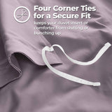 1200 Thread Count Egyptian Cotton Solid Duvet Cover Set