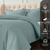 1200 Thread Count Egyptian Cotton Solid Duvet Cover Set