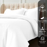 1200 Thread Count Egyptian Cotton Solid Duvet Cover Set