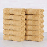 Oregon Organic Cotton Medium Weight Solid Face Towel, Set of 12