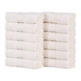 Oregon Organic Cotton Medium Weight Solid Face Towel, Set of 12