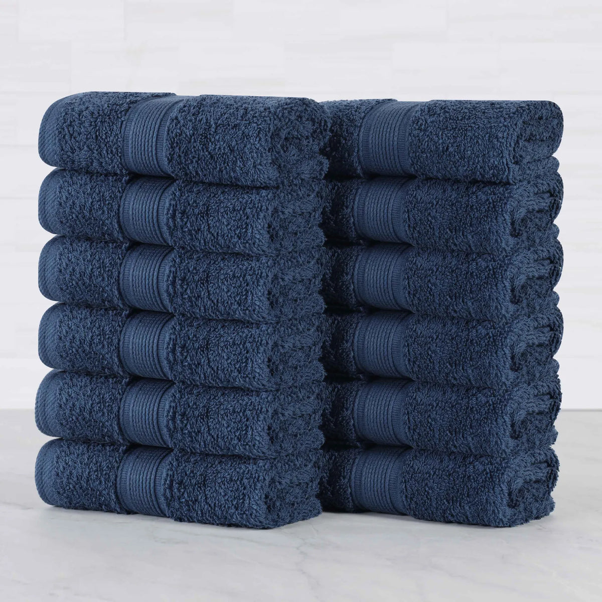 Oregon Organic Cotton Medium Weight Solid Face Towel, Set of 12