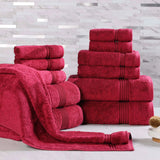 Heritage Egyptian Cotton Plush Absorbent Luxury 12 Piece Towel Set