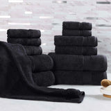 Heritage Egyptian Cotton Plush Absorbent Luxury 12 Piece Towel Set