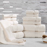 Heritage Egyptian Cotton Plush Absorbent Luxury 12 Piece Towel Set