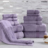 Heritage Egyptian Cotton Plush Absorbent Luxury 12 Piece Towel Set