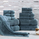 Heritage Egyptian Cotton Plush Absorbent Luxury 12 Piece Towel Set