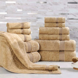 Heritage Egyptian Cotton Plush Absorbent Luxury 12 Piece Towel Set