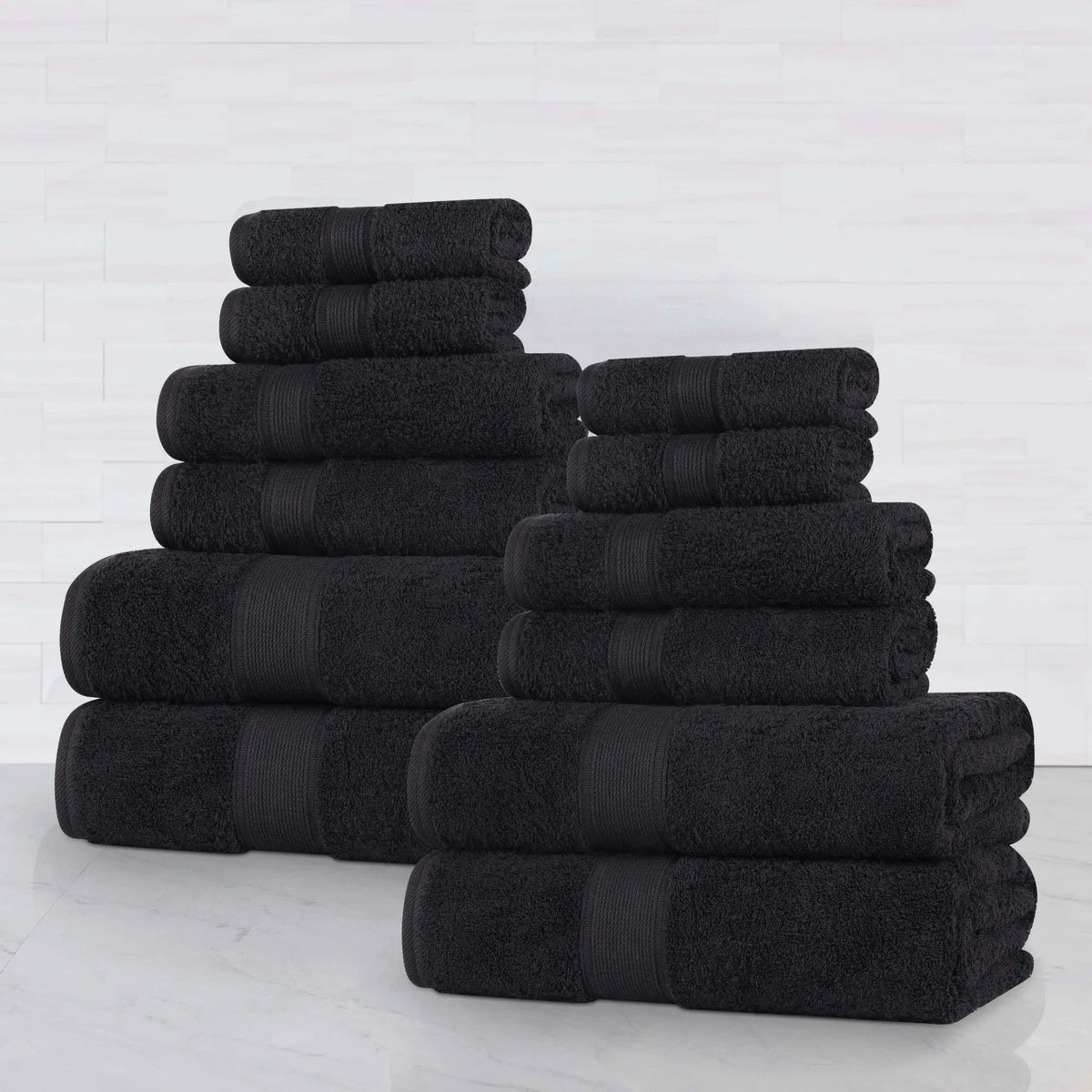 Oregon Organic Cotton Medium Weight Solid 12-Piece Towel Set