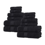 Oregon Organic Cotton Medium Weight Solid 12-Piece Towel Set