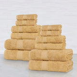 Oregon Organic Cotton Medium Weight Solid 12-Piece Towel Set