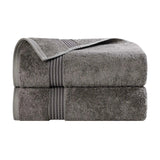 Heritage Egyptian Cotton Plush Thick Absorbent Bath Towel Set of 2