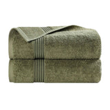 Heritage Egyptian Cotton Plush Thick Absorbent Bath Towel Set of 2