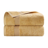 Heritage Egyptian Cotton Plush Thick Absorbent Bath Towel Set of 2