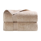 Heritage Egyptian Cotton Plush Thick Absorbent Bath Towel Set of 2