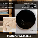 Cotton Oval Solid Non-Skid Washable 2 Piece Bath Rug Set