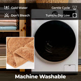 Cotton Oval Solid Non-Skid Washable 2 Piece Bath Rug Set